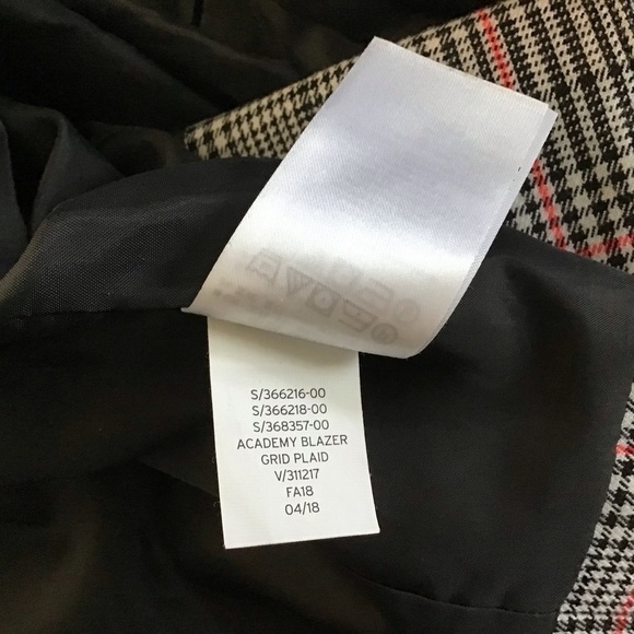 Gap Academy  Grid Plaid one button two pocket fully lined Blazer size 10 - Picture 11 of 13